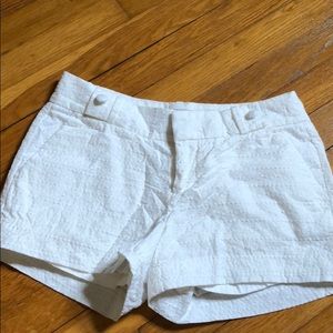 Banana Republic Eyelet White Shorts